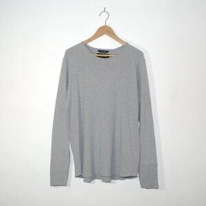 Wings + Horns L/S Grey T-Shirt Basic Essential Made in Canada Reigning Champ XL